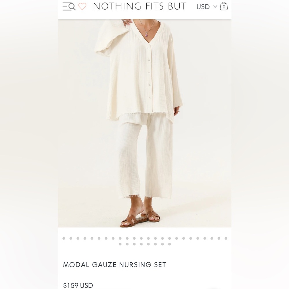 Modal gauze maternity/postpartum set!